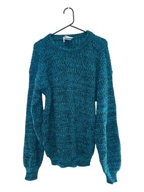 Vintage 80’s/90’s Uniform Code Teal Marled Crewneck Sweater Size M/L Unisex Fit